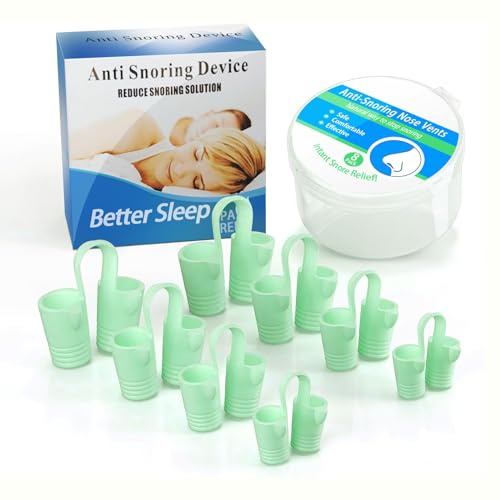 KinomiYa 8pcs Nasal Dilators for Breathing that Work, Nose Opener for Breathing Sleep, Anti Snoring Nose Vents Device for Men and Women