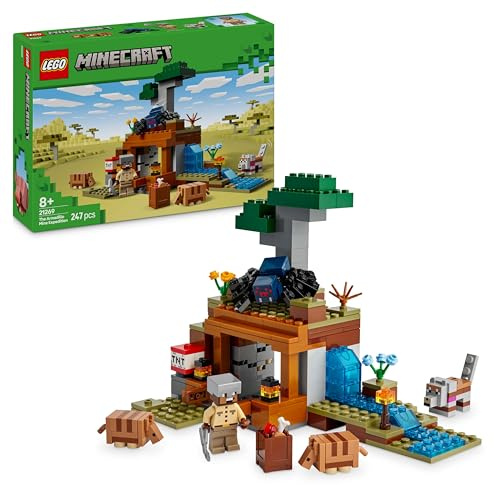 LEGO Minecraft 21269 Armadillo Savannah Exploration, Toy, Birthday Gift, Blocks, Boys, Girls, Children, 8, 9, 10, Elementary School Students