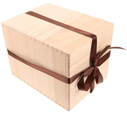 MAGICLULU Boîte De Rangement En Bois Pour Tasse à Thé En Céramique, Coffret Doublure Douce, Artisanale Et Protectrice, Stockage Ménager Pour Objets Fragiles, Présent