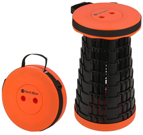 Event Decor Shop Telescopic Foldable Camping Stool - Orange