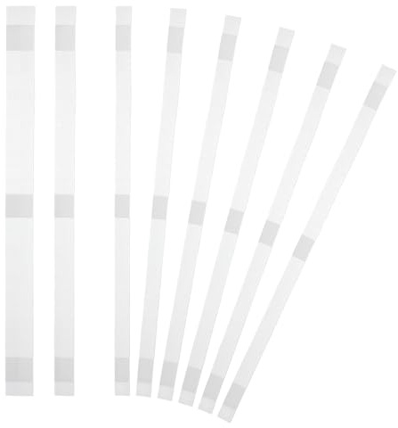PATIKIL 12x285mm Bandes De Reliure Thermique, 20PCS Bandes De Colle Adhésif À Fusion Pour Réparation De Livres Albums Photos Fichiers Artisanat Format A4 Lettre, Blanc