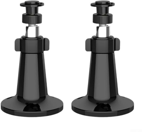 2 soportes de cámara al aire libre para parpadear, soporte de montaje de seguridad ajustable, soporte giratorio de 360 grados e inclinación de 90 grados, para seguridad del hogar
