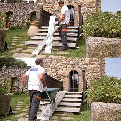 Rampa de carga plegable de aluminio, longitud 3 m
