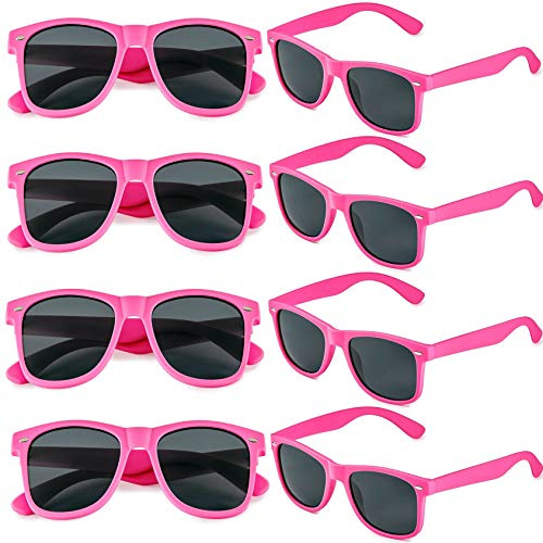 8pack Sonnenbrille Pink Partybrillen Lustige Party Sonnenbrillen Set