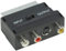 121AV Switchable RGB Scart Male to 3 RCA Phono S-Video SVHS Audio Video AV Adapter Converter
