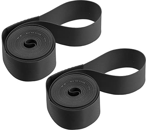 X AUTOHAUX 26 Bike Bicycle Wheel Rim Strip Rim Tape Liner Inner Tube Protection Band PVC Black Pair