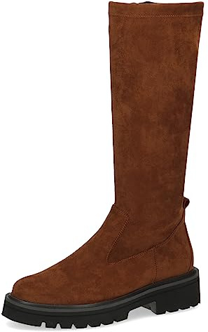 CAPRICE 9-25607-41, Stivali piatti Donna, Marrone (Brandy Stretch), 39 EU