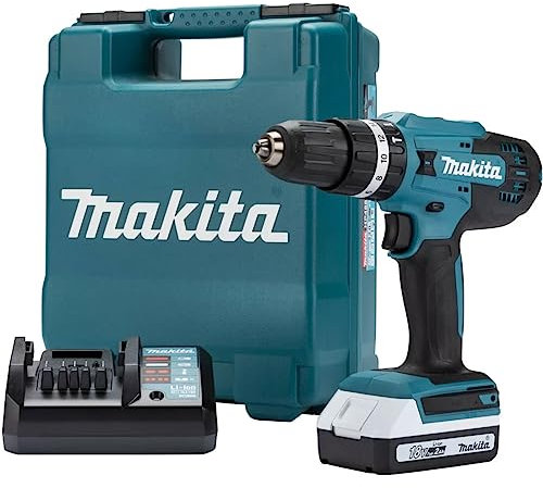 Makita HP488DWA 18V G-Series Combi Drill Complete with 1 x 2.0 Ah Battery and Charger Supplied in a Carry Case
