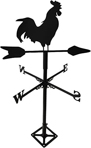 Veleta en Forma de Gallo Montaje en Techo Veleta Escena al Aire Libre(Standing Rooster)