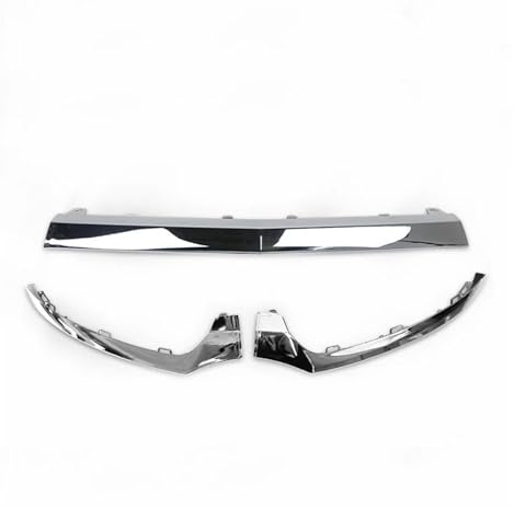 Lip Parachoques Delantero Para Benz Clase C W205 2014-2018 parachoques delantero moldura de labio inferior moldura cromada Kit de carrocería de coche accesorios negro brillante. Alerón Lip(Chrome A Se