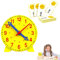 LAJUP 1 Pièces Horloge Apprentissage,Horloge Murale, Horloge pour Apprendre L'Heure pour Garçon, Fille.Horloge Éducative pour Enseignement.