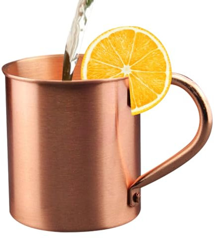 Genérico Vasos De Cobre - Artesanales En Cobre Macizo Puro - Vaso Artesanal Macizo Puro Para Navidad Café Cerveza Viajar Cocina Agua