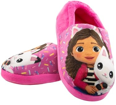 DreamWorks La Casa De Muñecas De Gabby Zapatillas Niña | Gabby Y Pandy Paws Zapatillas Peluche | Zapatillas Para Niños