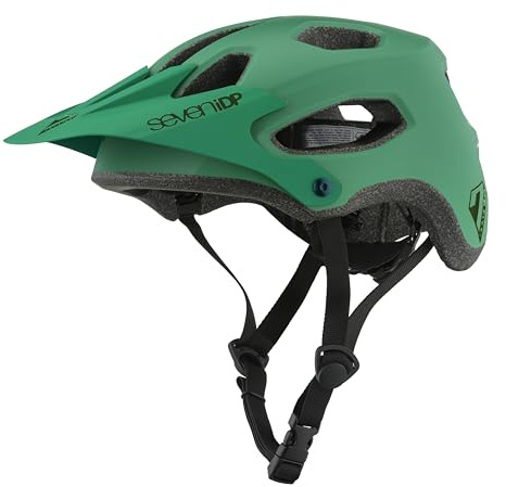 7iDP X2 - Casco da mountain bike leggero per uomo e donna, Trail & Enduro, vestibilità regolabile, traspirante, con copertura posteriore estesa (verde foresta, L/XL)