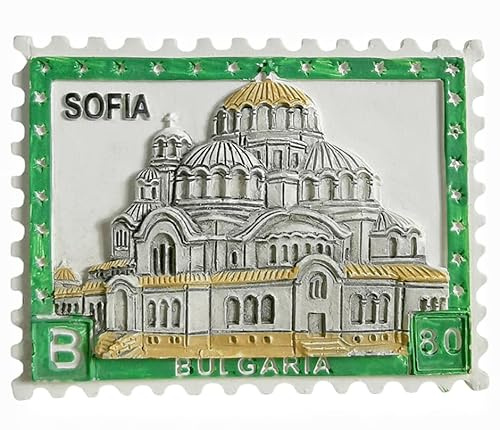 Sofia Bulgaria - Imán para nevera, recuerdo turístico, decoración del hogar, colección creativa pintada a mano