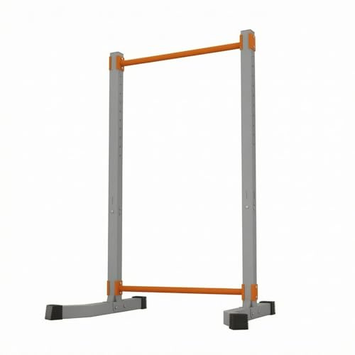 Milageto Stazione Trazioni Pieghevole Base Stabile Rack Trazioni Metallo Attrezzo Ginnico
