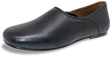 Mens Real Leather Grecian Slippers Black 12 UK