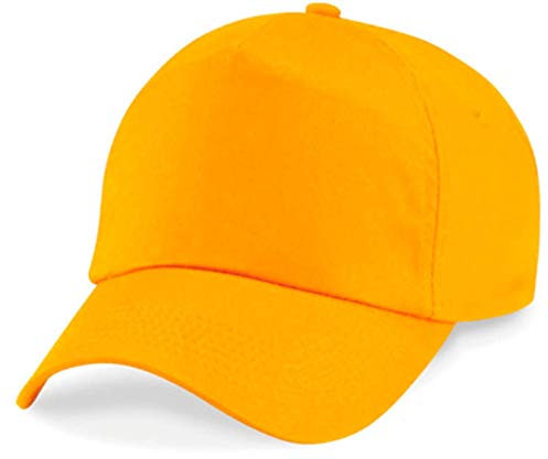 Shirtinstyle Basecap Cap 5 Panel Cap Verschluss Klettverschluss Größe Unisex, Farbe gelb