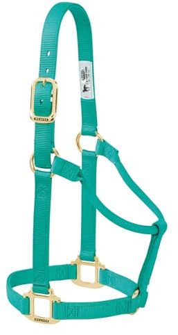 Weaver Leather Original Pferdehalfter, Nylon, Nicht verstellbar, mittelgroß, Smaragdgrün