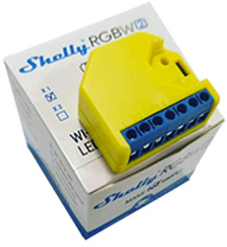 Shelly RGBW2 Wireless Relais, LED-Streifen, 12-24 Volt, Amazon Alexa und Google Home, 1 Stück