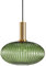 HJXDtech Moderne Vintage Glas Lampenschirm Hängeleuchten & Pendelleuchten, E27 Gold Lampenfassung, Hängelampe einflammig für Küche, Esstisch, Schlafzimmer und Wohnzimmer (Grünes, 30cm)