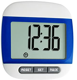 Podómetro Multifunción con Clip para Cinturón y Pantalla Grande, Contador de Pasos para Caminar