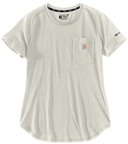 Carhartt Damen Midweight S/S Pocket T-Shirt, Farbe: Malt Größe: S
