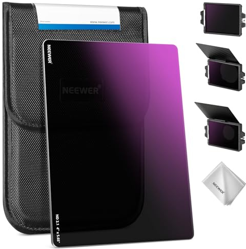 NEEWER Filtro ND Cuadrado ND2.1 (7 Paradas), 4 x 5,65 Pulgadas, Filtro de Densidad Neutra de Cine con Revestimiento de Doble Cara 30 Multi Nano para NEEWER Matte Box, Compatible con Tilta, Compatible