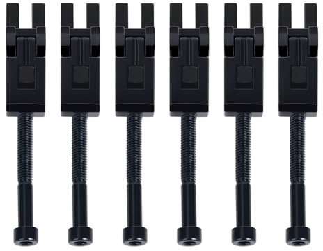 Banworks Dubbellåsande Tremolo Bridge Sadlar Whammy Bridge Låsta Sadlar Strängguider för Floyd Rose Tremolo Bridge Pack om 6 JT/SDXM-01 Svart