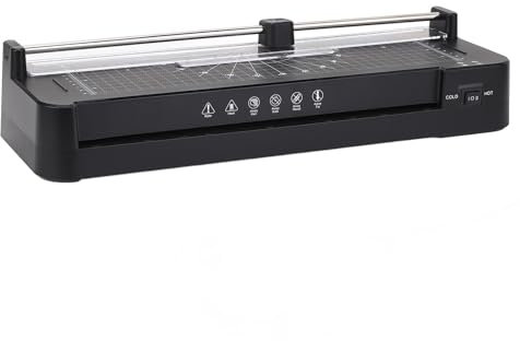 Kompakt Lamineringsmaskin för A3-3- Fotomeny Dokumentritning, Snabb Lamineringsmaskin med ABS-filmborttagningsnyckel, Lämplig för Olika Uppgifter (Hyuduovhqest86og-11)