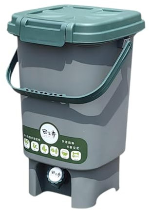 Dualoai Compostiera per Interni, Bidone della Spazzatura Sigillato, Bidone del Compost per Rifiuti Alimentari per Rifiuti di Cucina, M