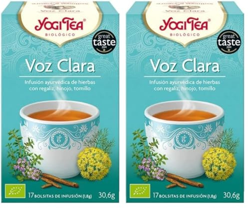 Yogi Tea Sollievo e Vigore Della Gola - 17 Bustine Filtro [32,3 gr] (Confezione da 2)