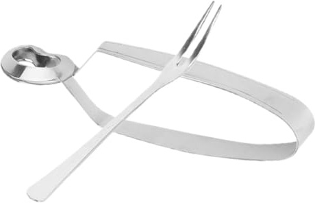ifundom Set Pinze e Forchetta per Lumache in Acciaio Inossidabile, Utensili da Cucina Resistenti al Calore, Strumenti per Mangiare Lumache e Frutti di Mare, per Ristoranti e Uso Domestico