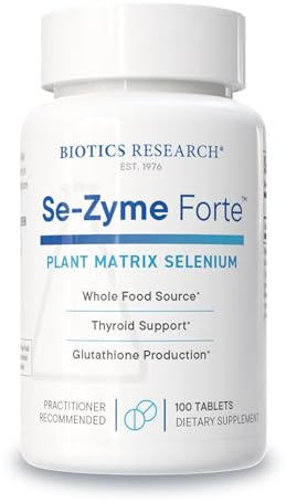 Biotics Research Se-Zyme Forte™– Whole Food Selenium Source, Thyroid Gland Function, DNA Production, Cognitive Health, Potent Antioxidant, 100 Tablets