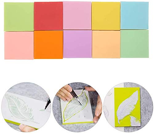 Blocchi di Intaglio in Gomma, Doppio Strato Colorato in PVC, 10 Pezzi, per Timbri Fai-da-Te, Principianti e Professionisti