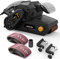 Jellas Belt Sander, 750W Electric Sander, with 10Pcs Sanding Belts and Dust Bag, Bench Sander with Variable-Speed Control, 2 in 1 Vacuum Adapter, 10Feet (3 Meters) Length Power Cord