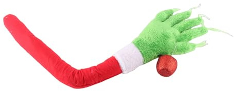 Grinch Arms for Tree Topper - Furry Green Arm Ornament, Funny Christmas Decorations and Lovely Ornaments