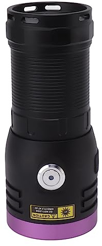ICRPSTU 80W Black Light UV Flashlight Rechargeable 365NM LED UV Flashlight for Pet Urine Mineral Fluorescent Resin Cure