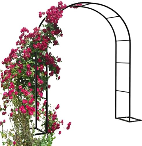 Arche d'arc de jardin rose pour mariage, fête, cour, décoration de plantes, 120 x 220 cm, 180 x 220 cm, 300 x 220 cm (taille : largeur 300 x hauteur 220 cm (118 x 220 cm)