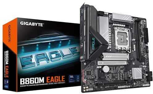 GIGABYTE B860M Eagle Placa Base - CPUs Intel Core Ultra, VRM de 6+1+2+1 Fases, hasta 9066MHz DDR5, 1xPCIe 5.0 + 1xPCIe 4.0 M.2, LAN 2,5 GbE, USB 3.2 Gen 1