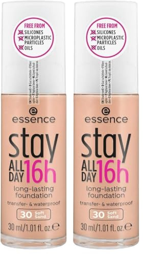 Essence Stay All Day 16H Long-Lasting Maquillaje 30 (Confezione da 2)