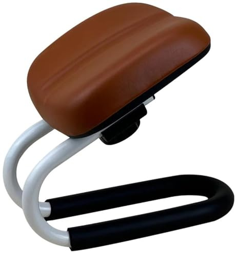 Odoukey Taburete de meditación cómodo Ajustable, Banco de oración portátil con Almohadilla Antideslizante para Yoga orando en casa, marrón