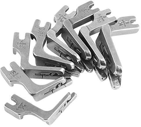 Hilitand Industrial Machine Rolled Hem Foot Universal Industrial Single-needle Fat Bed Sewing Machine Presser Foot for Most Industrial Single-Needle Flat Bed Sewing Machines (1.6MM)
