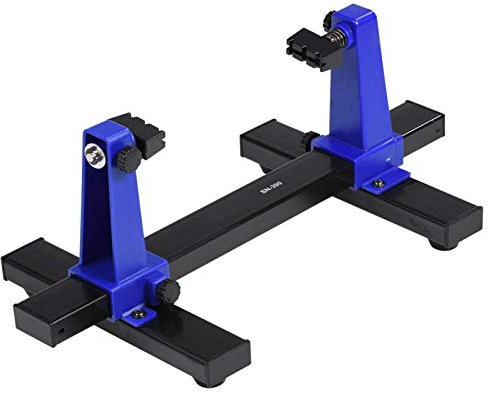 PCB Holder, Adjustable PCB Holder Clamp 360° Rotating PCB Holder Circuit Board Holder Tool, Welding Third Hand Tool for Printer Circuit Boards Soldering Desoldering