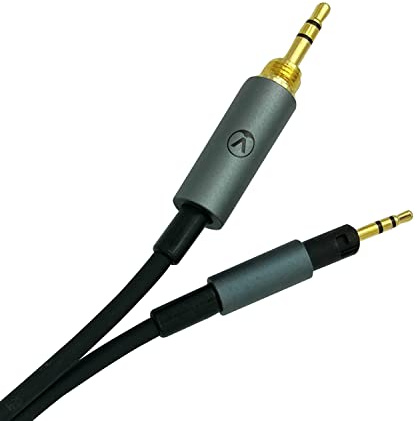 Austrian Audio HXC1M2 Cable de audio con clavija de 3,5 mm y cierre de rosca (longitud: 1,2 m, cierre de bayoneta en el lado del receptor, cable de conexión para los auriculares HiX-50/55), Negro