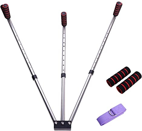 Harilla Leg Split Stretching Machine Exercise Leg Flexibility Device Workout 3 Bar Leg Stretcher Spreader for Ballet Yoga Sports MMA, 9 Holes