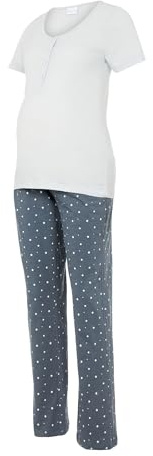 MAMA.LICIOUS MLMIRA Star SS Jrs Pyjamas 2F A. E. Noos, Pigiami Premaman Donna, Gray Dawn/AOP:Star,