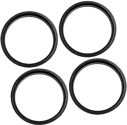 A ABSOPRO Mozzo Centrico Anellos 73,1 To 66,6mm Ruota Foro Centro Nero (Set 4)