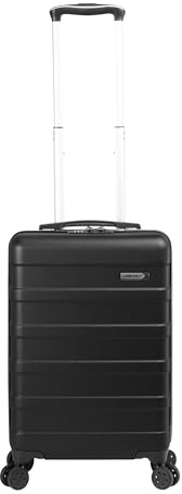 Cabin Max Handgepäck Koffer 55x35x25 - Leicht, Hartschale, Handgepäck Trolley mit 4 Rädern, 3-stelliges Schloss (Schwarz, Air France, KLM)