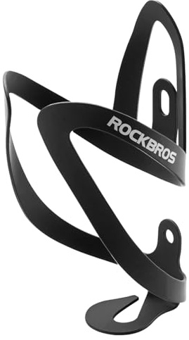ROCKBROS Flaschenhalter Fahrrad Getränkehalter für Rennrad MTB Trinkflaschenhalter Light Aluminium Wasserflaschenhalter fahrradzubehör Schwarz